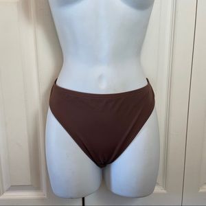 B'eautique Brown Bikini Swim Bottoms NWT sz 12